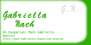 gabriella mach business card